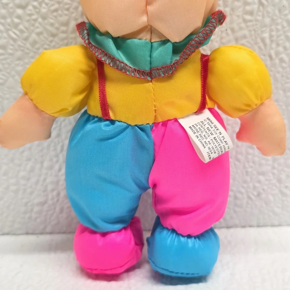 Vintage Tara Toy Mini See N Play Nylon Clown 5